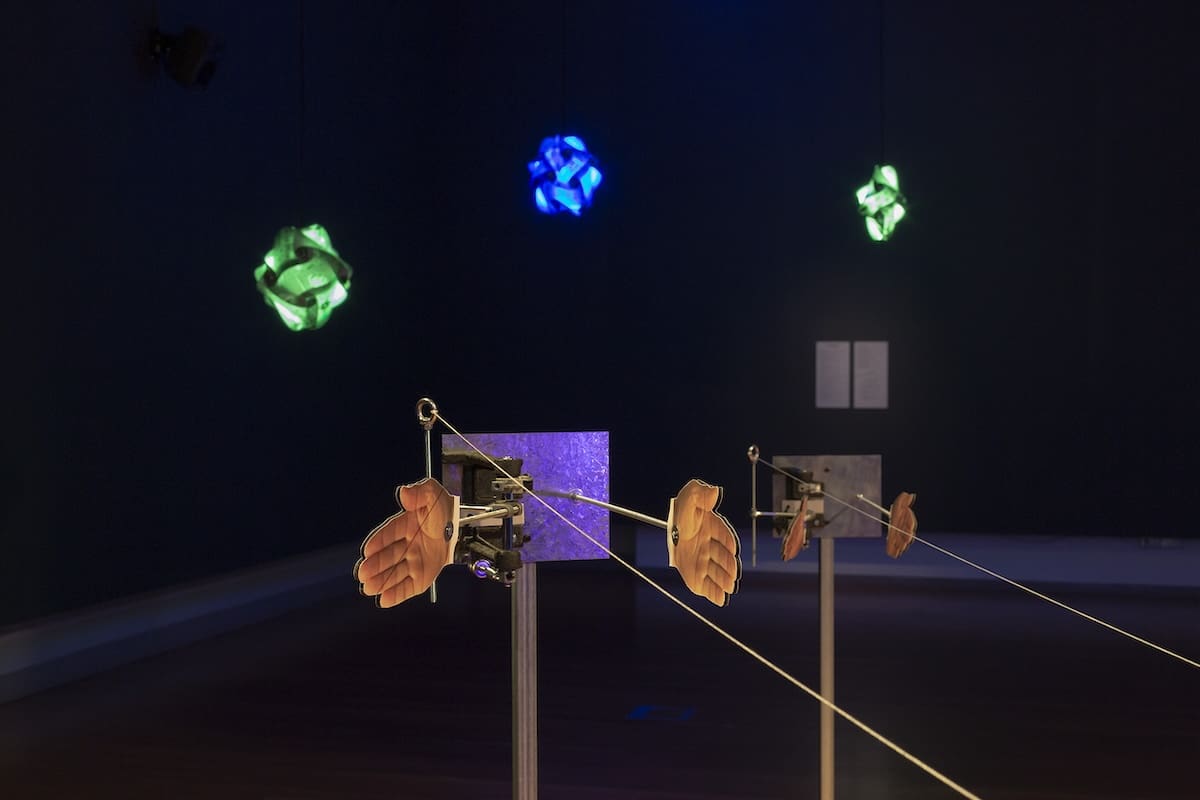 Installation view, Anna Vasof, Moving the Audience, 2022, This Hideous Replica, RMIT Gallery, Melbourne, 2024. Photo by Christian Capurro.